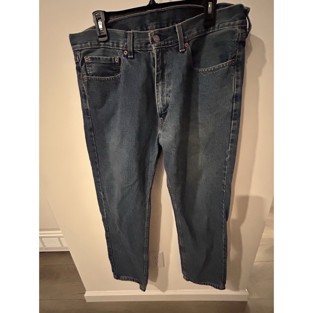Levi's Men's 501 36x32 Original Straight Fit Jeans - Dark Wash